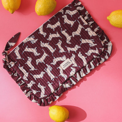 Grande Pochette Teckel Prune