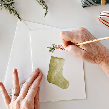 Cartes de Noël à peindre