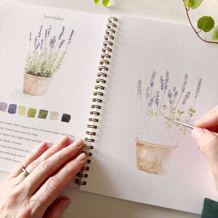 Cahier d'aquarelle Jardin