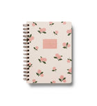 Carnet à spirale Hortensia rose