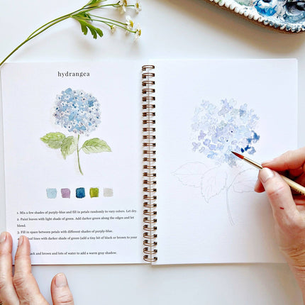 Cahier d'aquarelle Fleurs