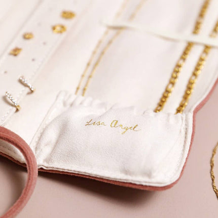 NEW Pochette à bijoux en velours rose foncé