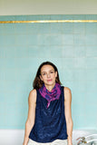 NEW Foulard Jade Coeur Violet - Frangin Frangine