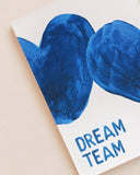 Le carnet Dream Team - cœurs bleus