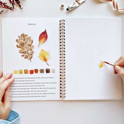 NEW Cahier d'aquarelle d'automne