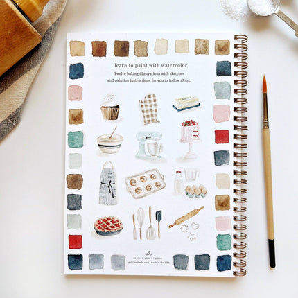 NEW Cahier d'aquarelle Pâtisserie