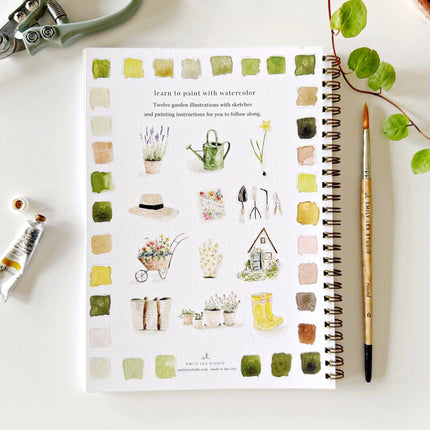 Cahier d'aquarelle Jardin