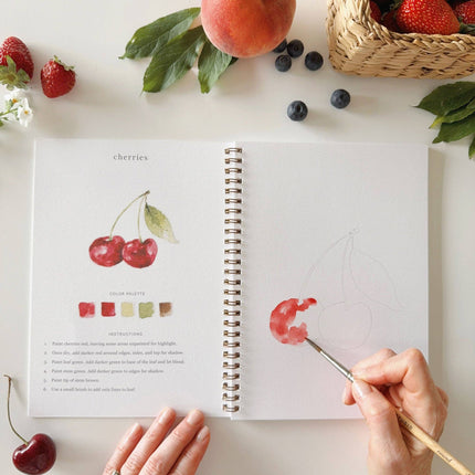 Cahier d'aquarelle Fruits