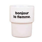 NEW Gobelet Bonjour La flemme - Felicie Aussi