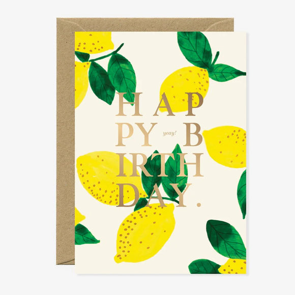 NEW Carte Birthday lemon - ATWS