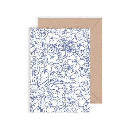 Carte double « Joyeux anniversaire »