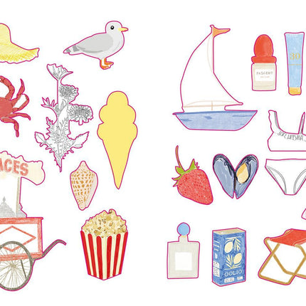 Holiday stickers book