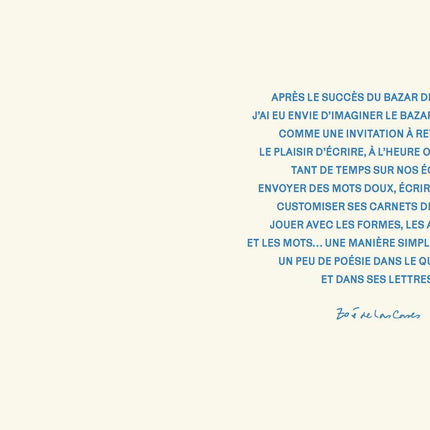 Carnet de stickers - Le bazar des lettres
