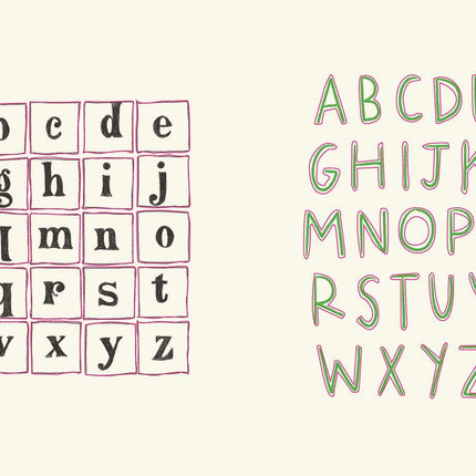 Carnet de stickers - Le bazar des lettres