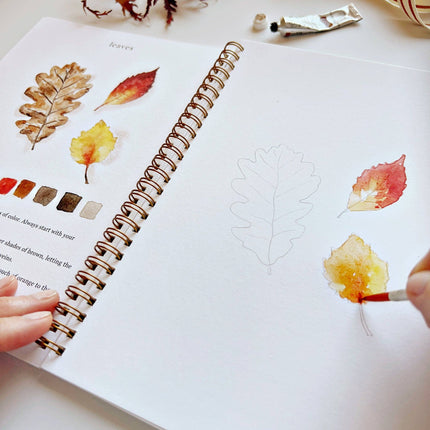 NEW Cahier d'aquarelle d'automne