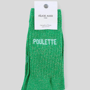 NEW Chaussettes Poulette (vert) - Felicie Aussi