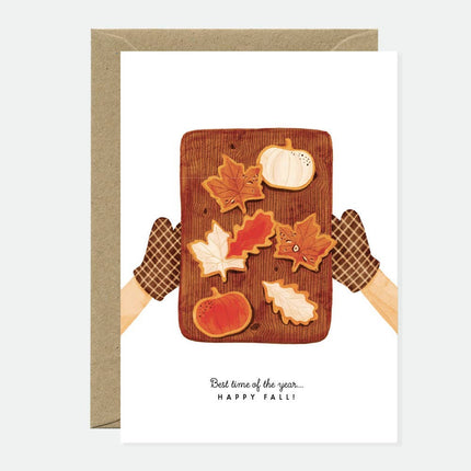NEW Carte postale Biscuits Happy Fall