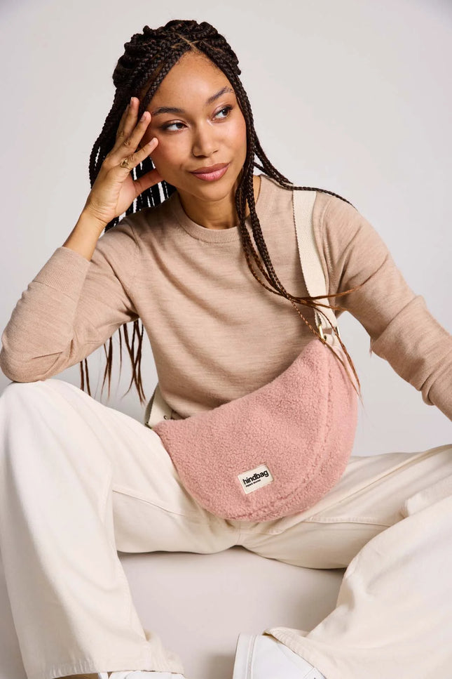 NEW Sac Andréa Teddy rose poudré