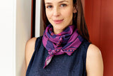 NEW Foulard Jade Coeur Violet - Frangin Frangine