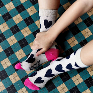 NEW Chaussettes Georgette Coeur Frangin Frangine