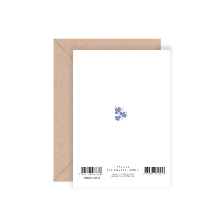 Carte double « Merci fleuri »