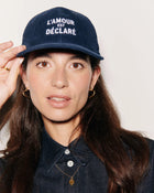 NEW Casquette en velours l'amour est déclaré (nuit)