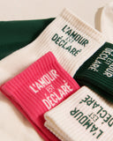 NEW Chaussettes L'amour est déclaré vert (homme) Emoi Emoi