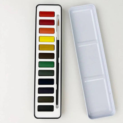 Palette d'aquarelles 12 couleurs