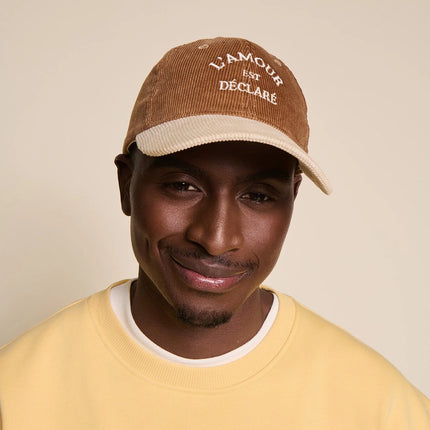 NEW Casquette en velours l'amour est déclaré (cappuccino)