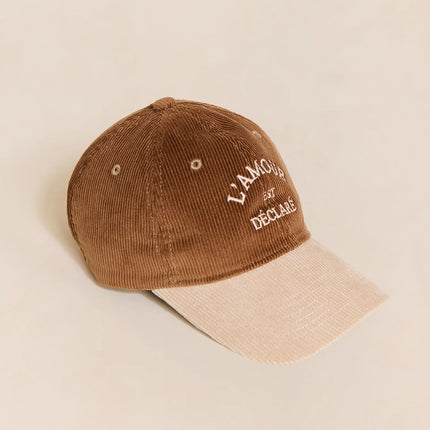 NEW Casquette en velours l'amour est déclaré (cappuccino)