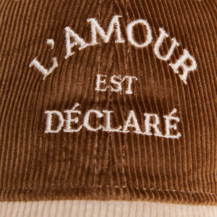 NEW Casquette en velours l'amour est déclaré (cappuccino)