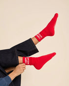 Chaussettes L'amour est déclaré (rouge)