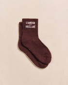 Chaussettes L'amour est déclaré chocolat (homme)