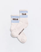 Chaussettes Dream team (crème et bleu)