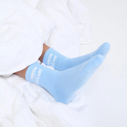 Chaussettes L'amour est déclaré Bleu dream
