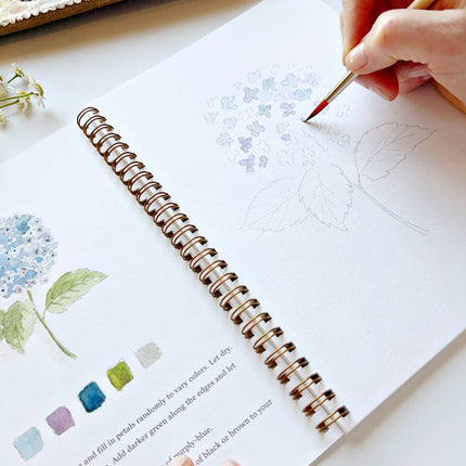 Cahier d'aquarelle Fleurs