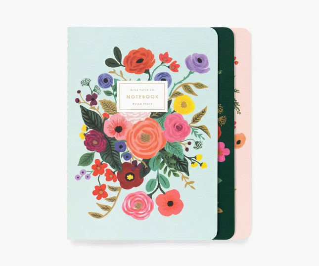 Lot de 3 carnets Garden Party