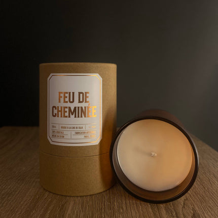 NEW Bougie Parfumée Feu de Cheminée