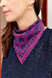 NEW Foulard Jade Coeur Violet (small) - Frangin Frangine