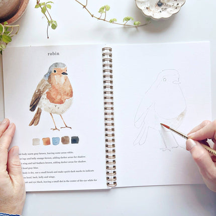 NEW Cahier d'aquarelle Oiseaux