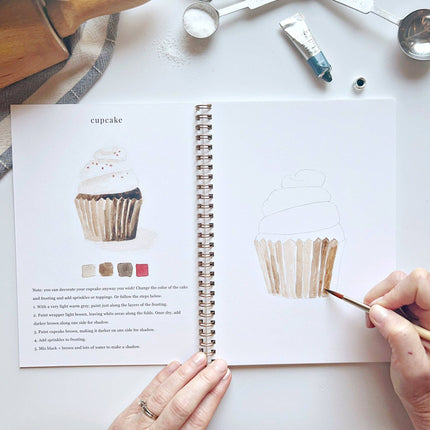NEW Cahier d'aquarelle Pâtisserie