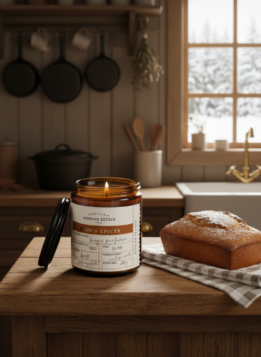 NEW Bougie parfumée Pain d'épices - 200g