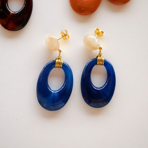 NEW Boucles d’oreilles Ola Navy