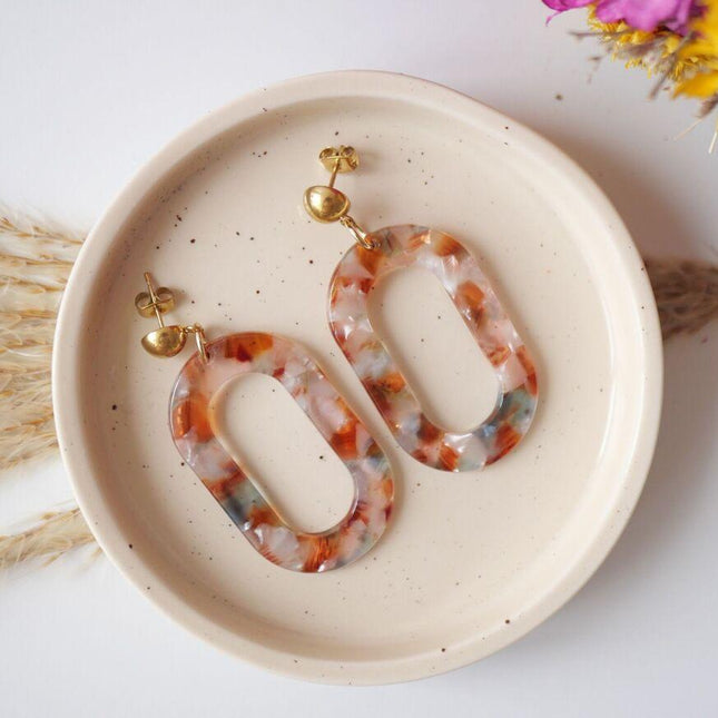 Boucles d’oreilles Misha Orangé