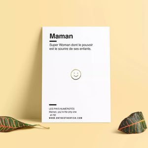 NEW Pin's Maman Smiley (couleur au choix)