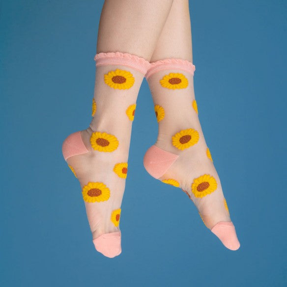 Chaussettes transparentes Tournesol