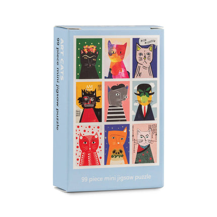 Mini puzzle Chats artistiques - 99 pièces