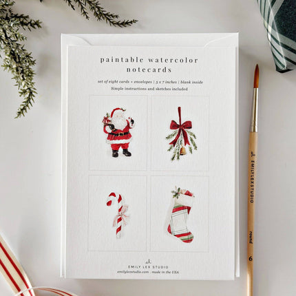 Cartes de Noël à peindre