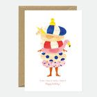 Carte d'anniversaire Piscine
