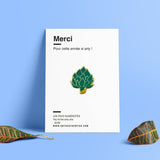 NEW Pin's Merci Coeur d'artichaut - maitresse / maître